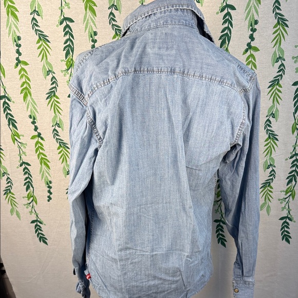 Wrangler Blue Denim Shirt - Picture 4 of 4